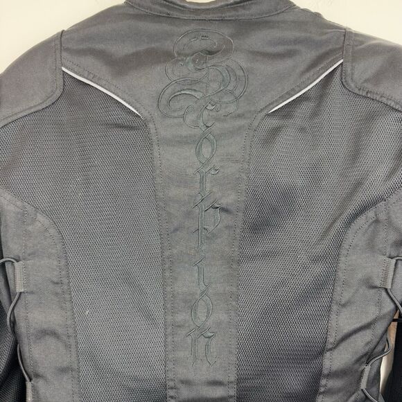 Scorpion EXO GET Stung Women's Sz XL Motorcycle Jacket Padded Black - Picture 13 of 16
